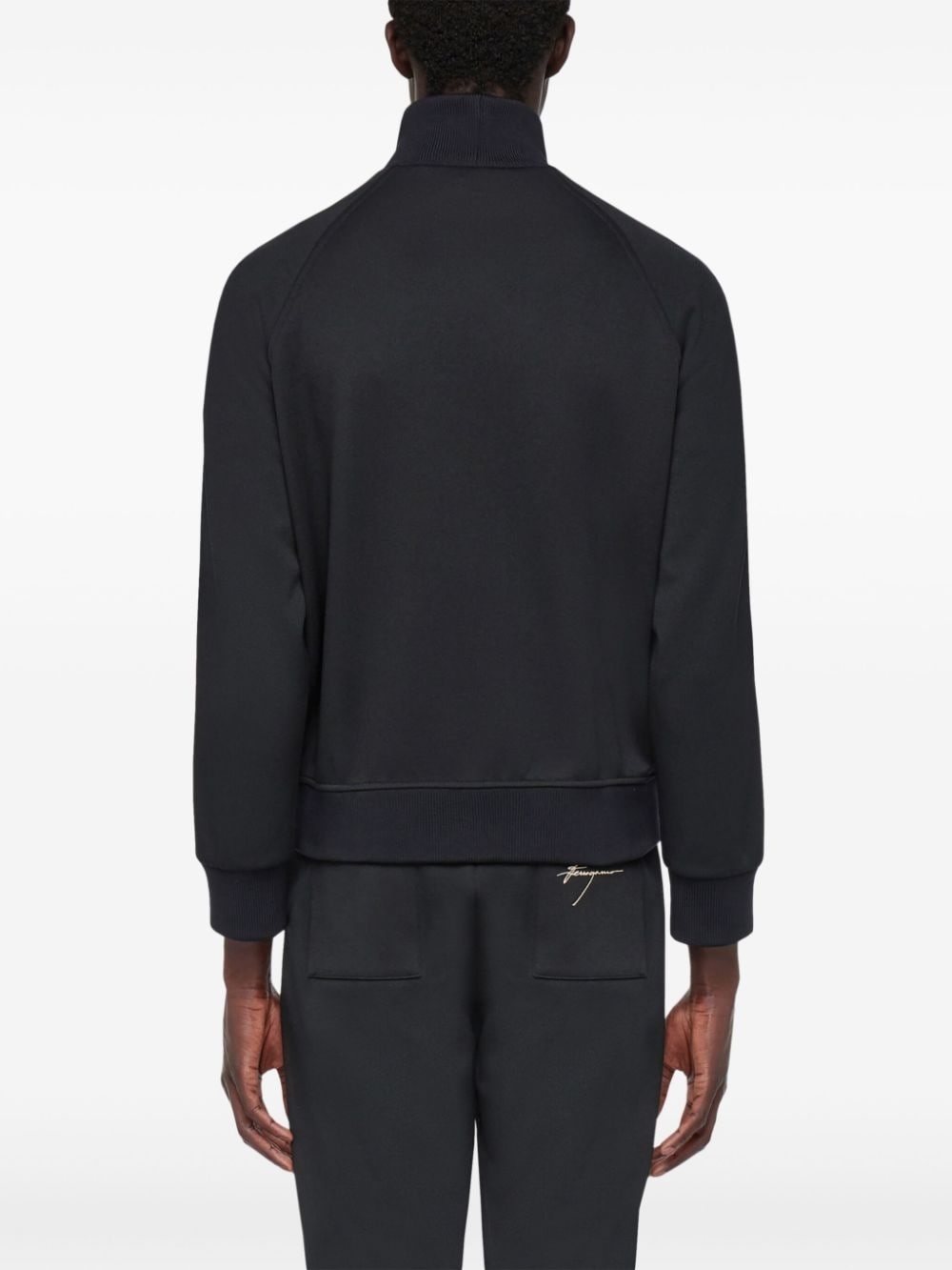 logo-engraved  zip-up jacket - 4