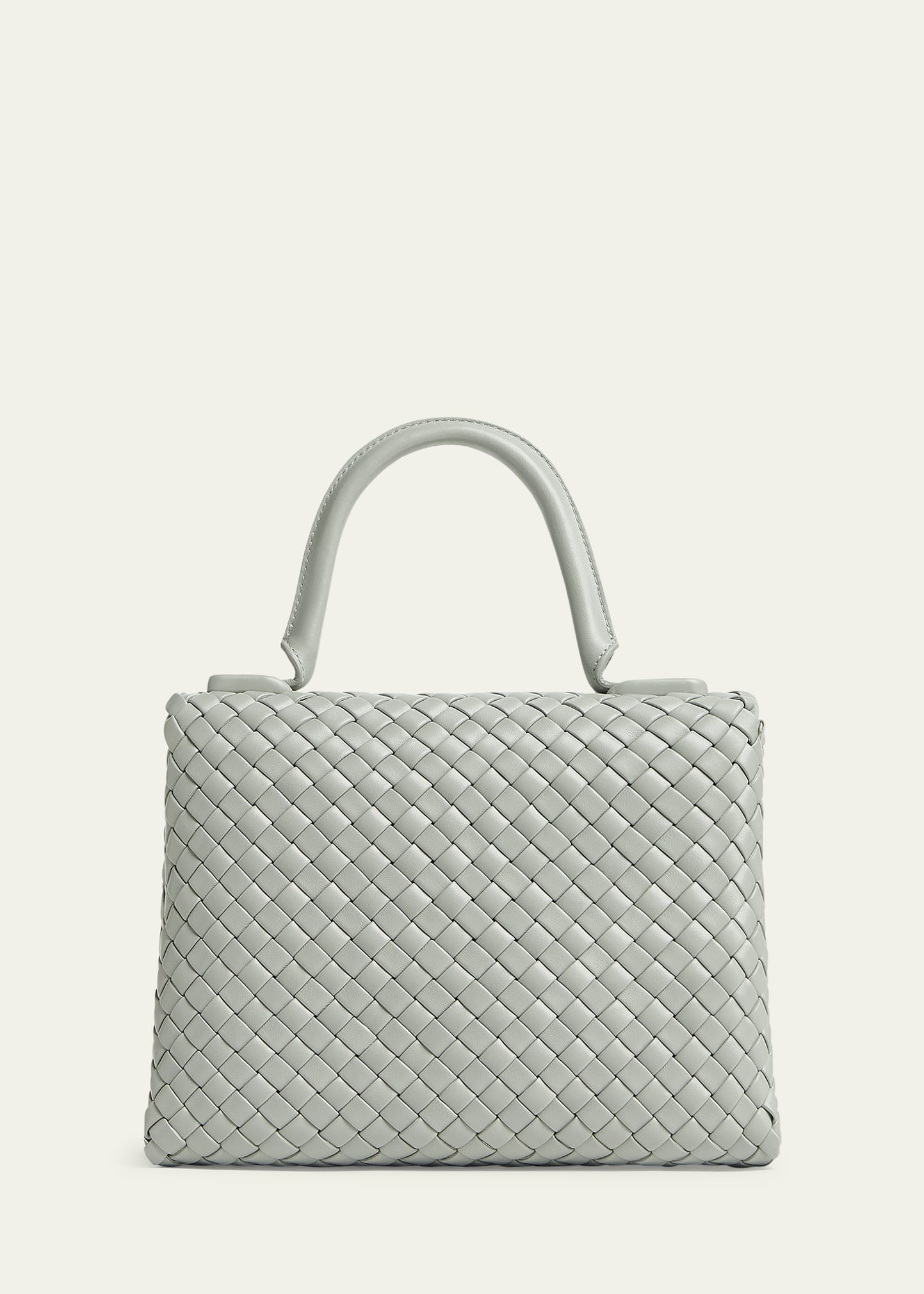Intreccio Leather Top-Handle Bag - 3