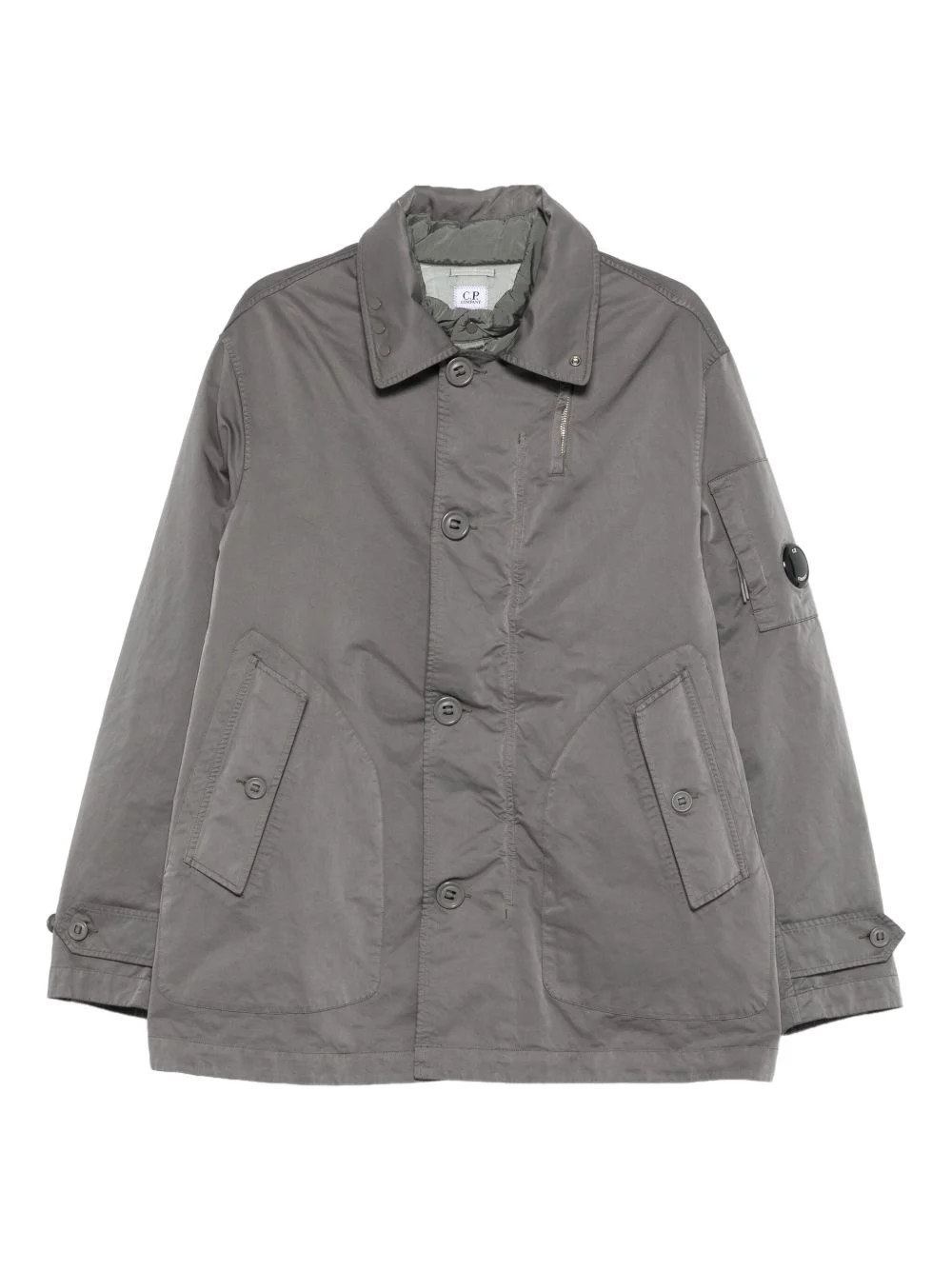 button-fastening coat - 1