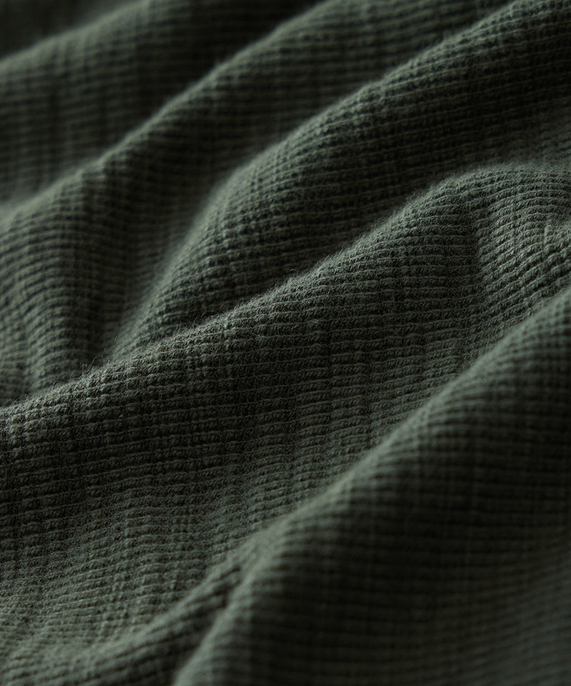Lightweight Mini Waffle Henley 8