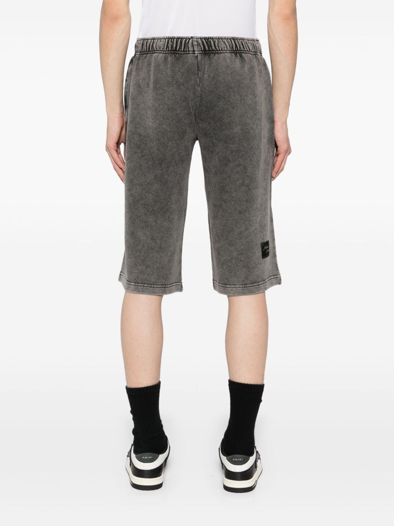 slogan print shorts 4