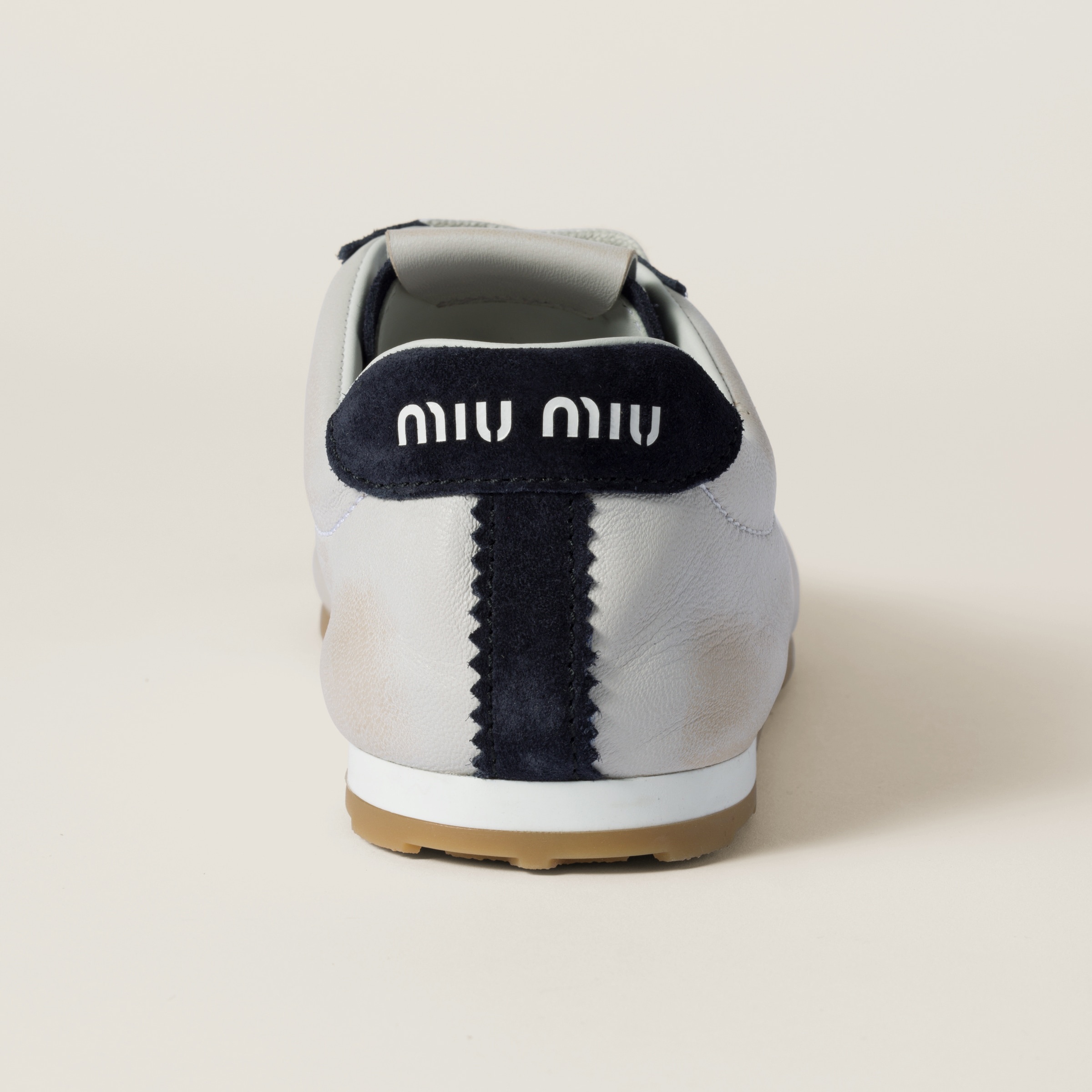 Plume nappa leather and suede sneakers - 3
