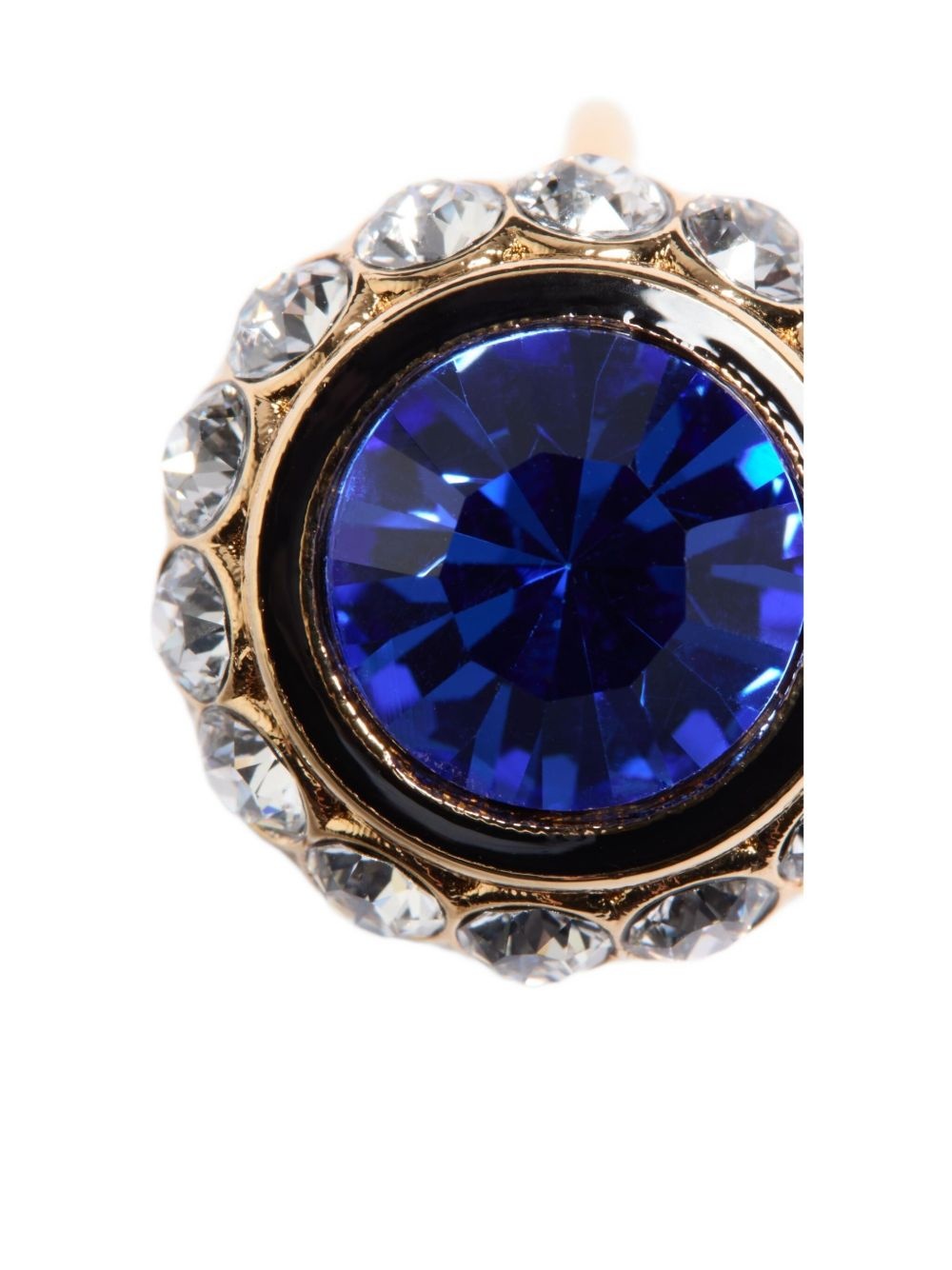 VLOGO SIGNATURE RING IN METAL, ENAMEL AND CRYSTALS - 4