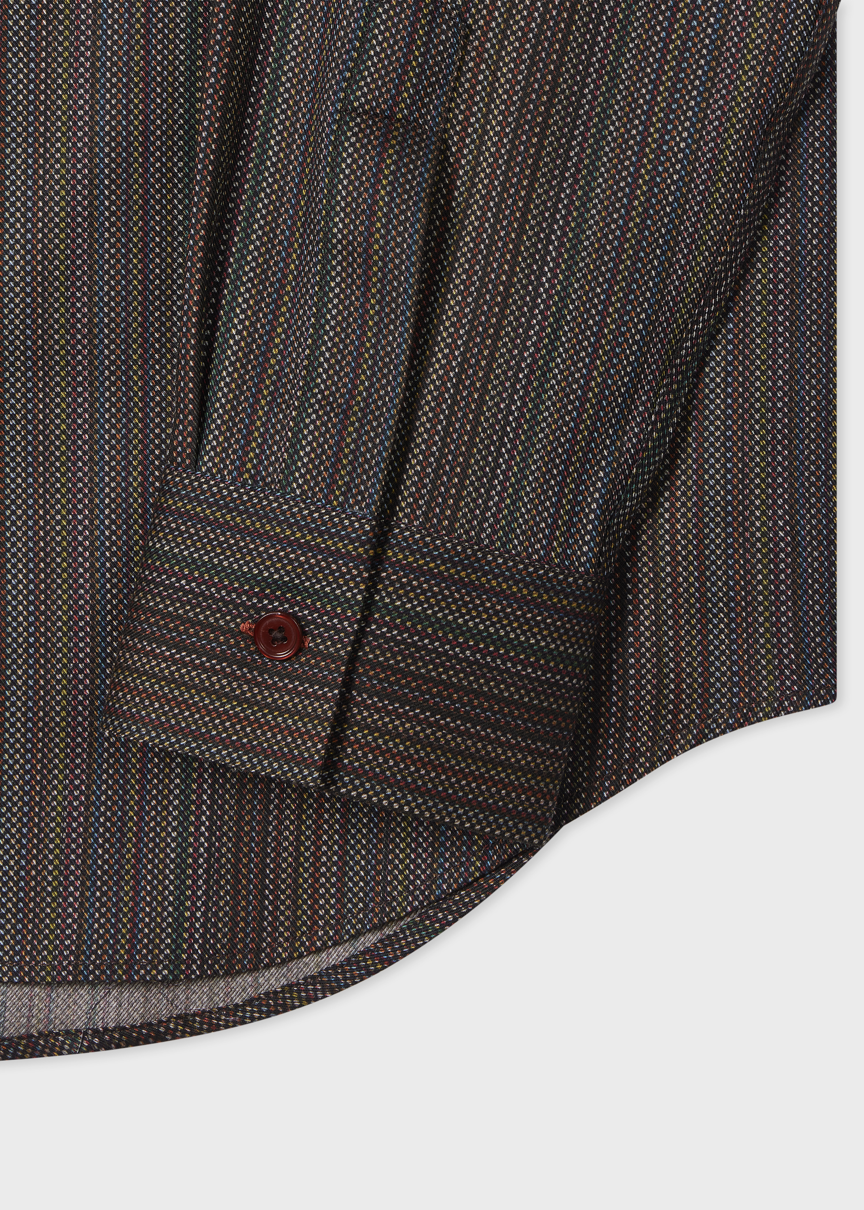 'Signature Stripe' Micro Check Cotton Shirt - 2