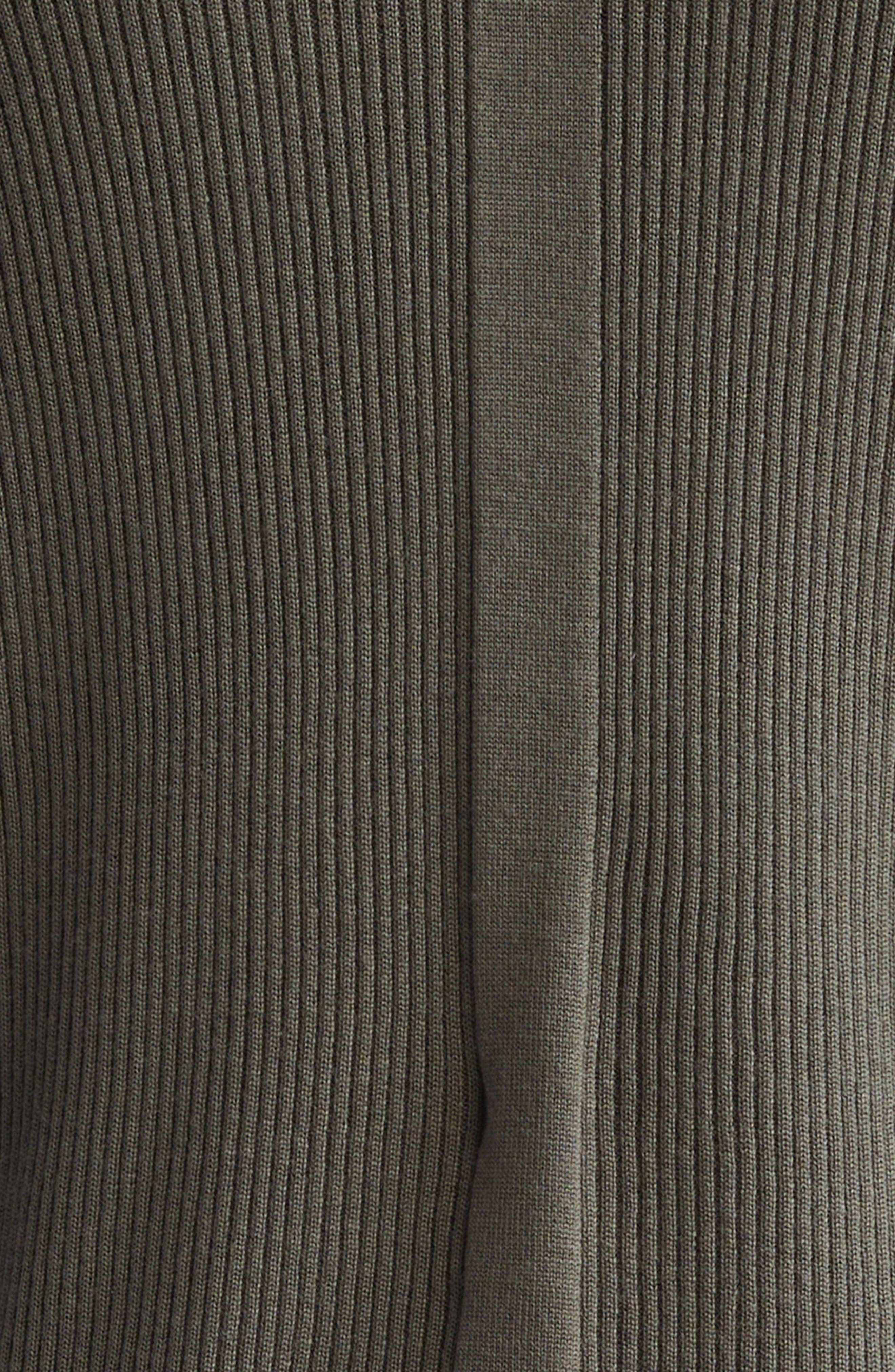 Rick Owens Geo Rib Virgin Wool Sweater in Bosco at Nordstrom - 7