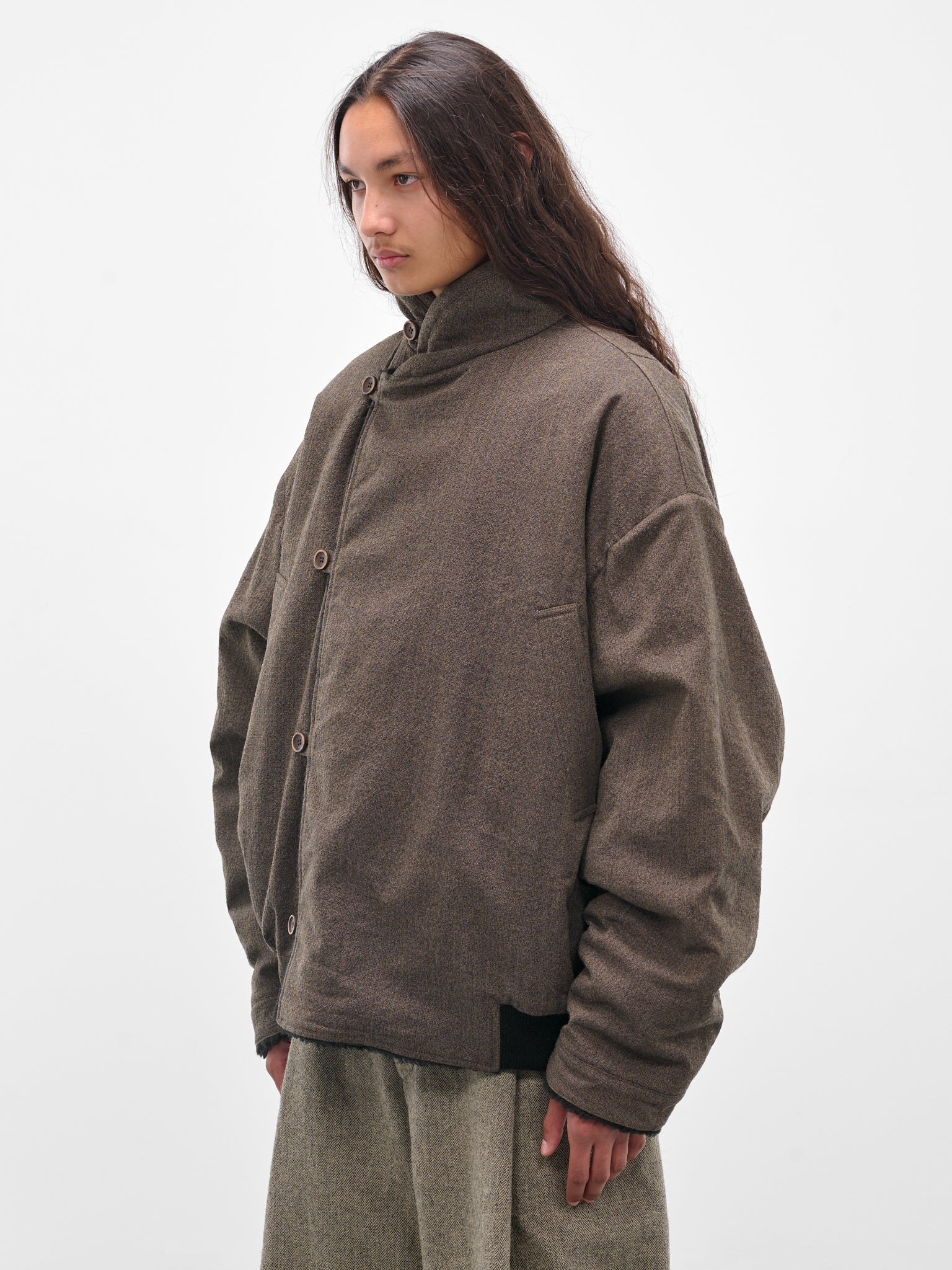 Brown 'Jovan' Shearling Lined Jacket - 2