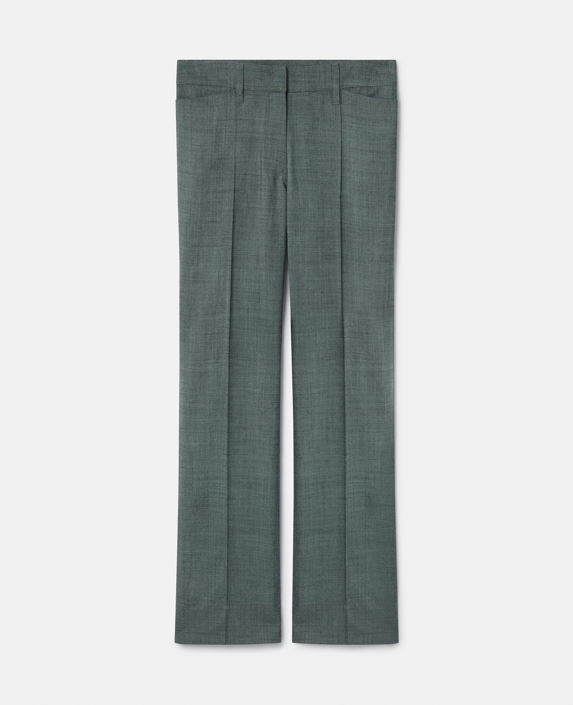 Wool Mouline Tailored Trousers - 1