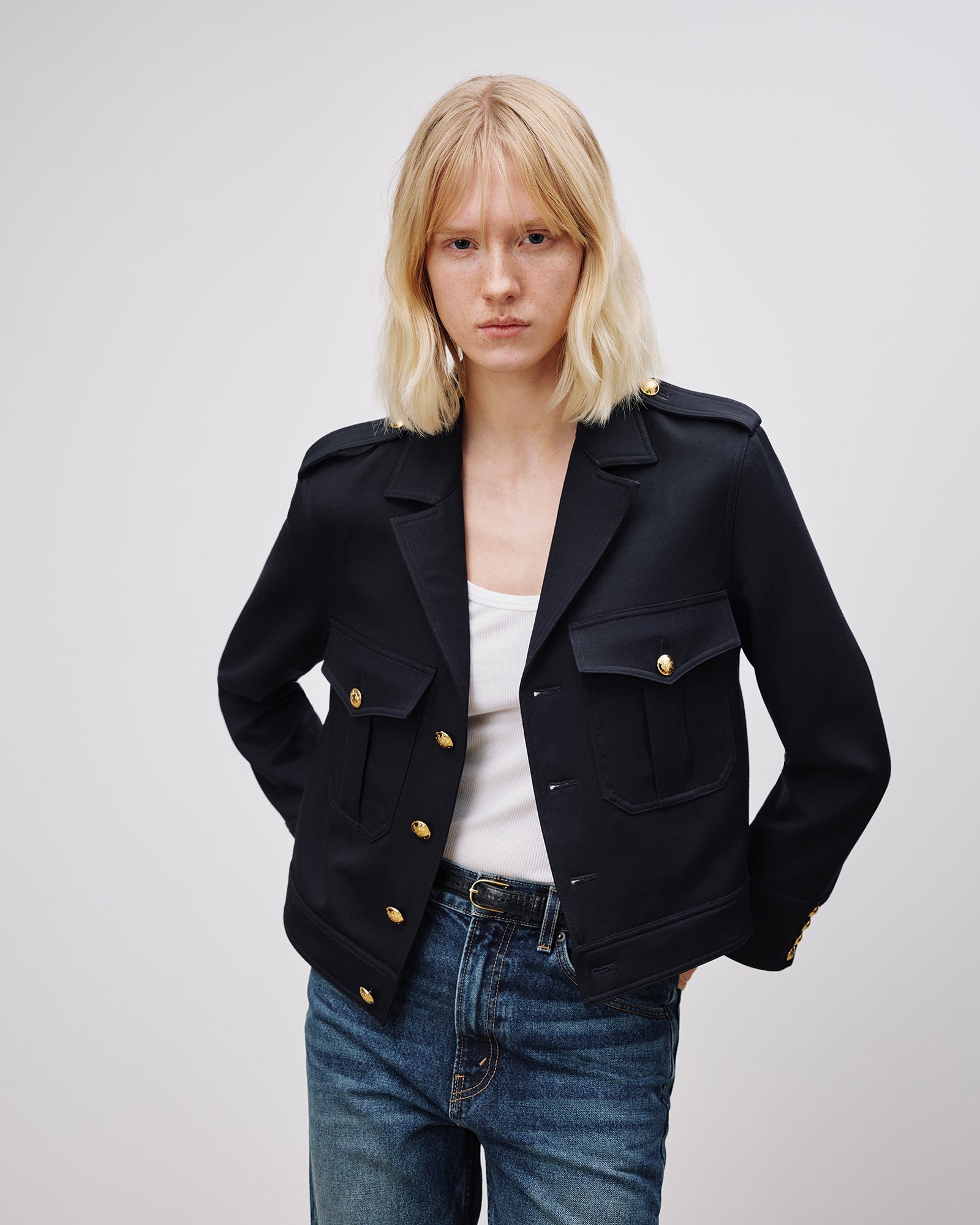 LOURDES CROPPED MILITARY BLAZER - 2