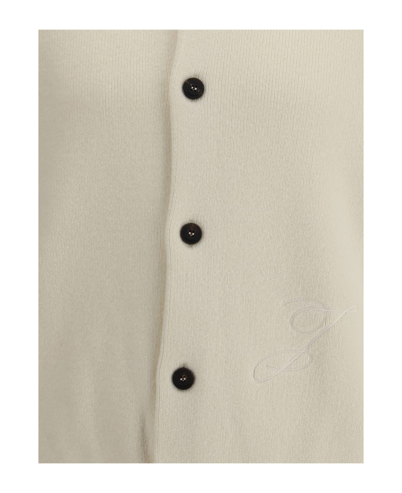 Embroidered Virgin Wool Cardigan - 3