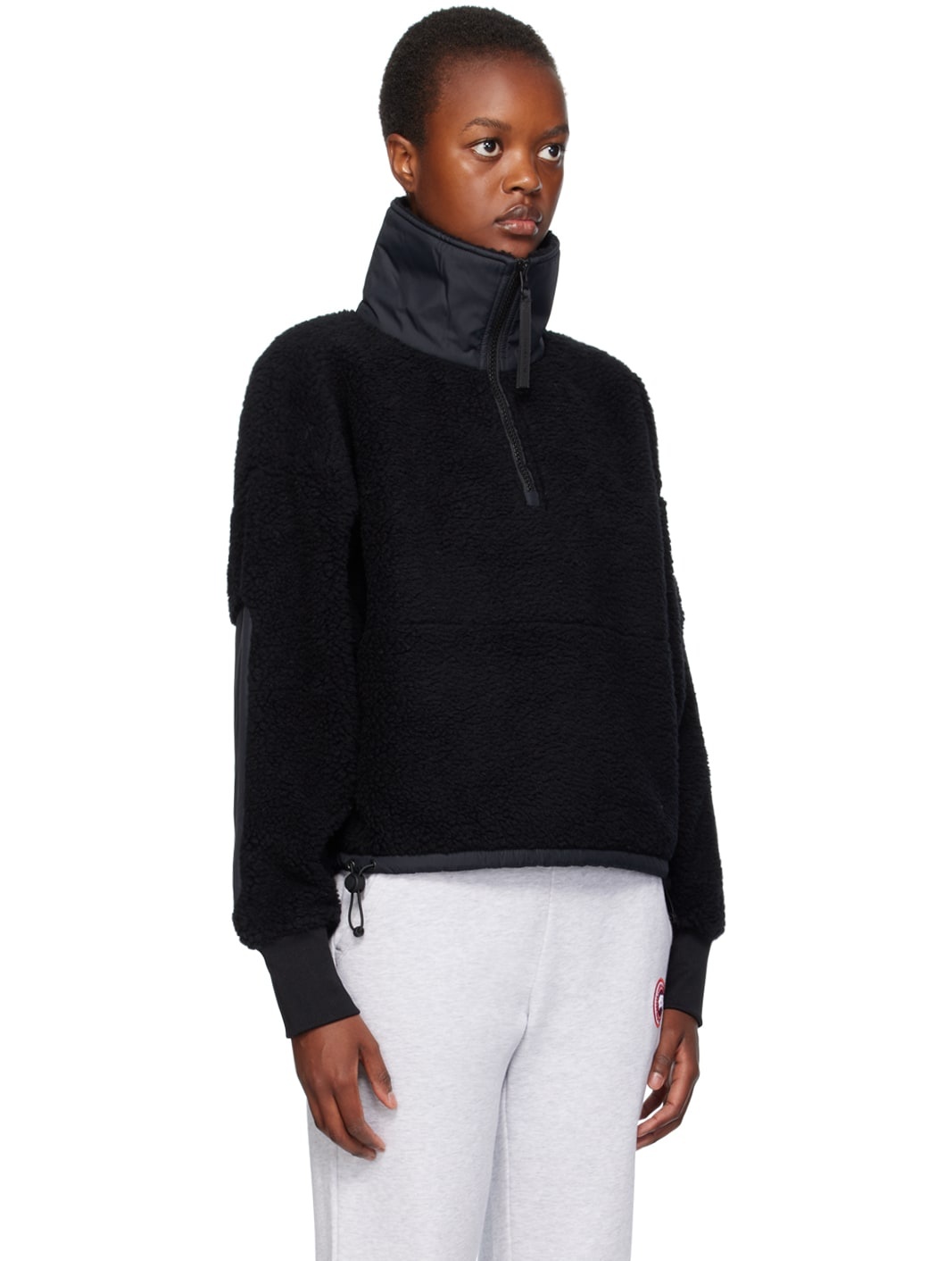 Black Half-Zip Sweatshirt - 2