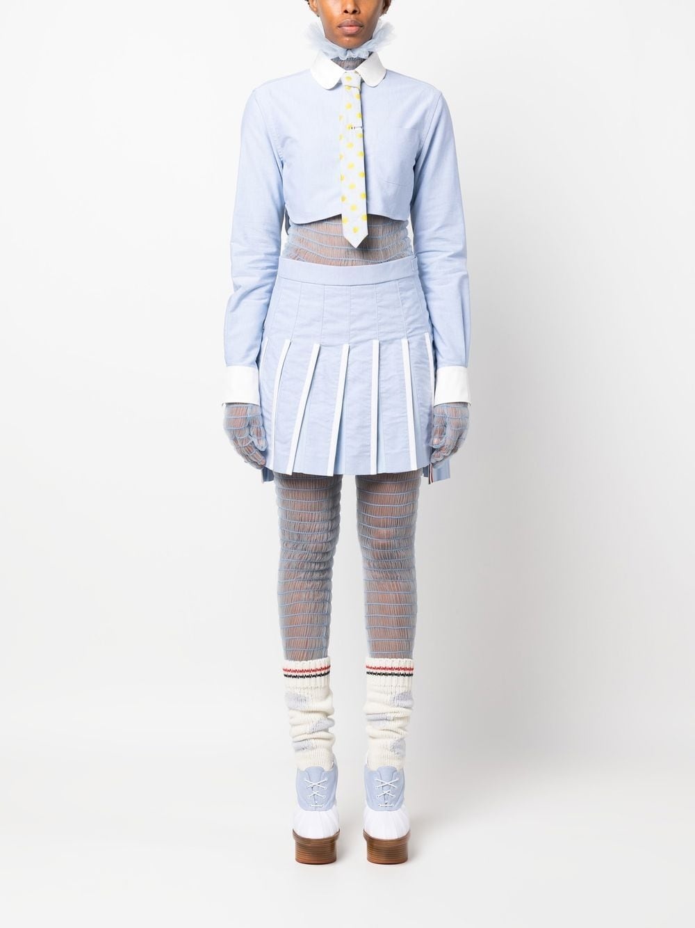 pleated high-waist skirt - 2