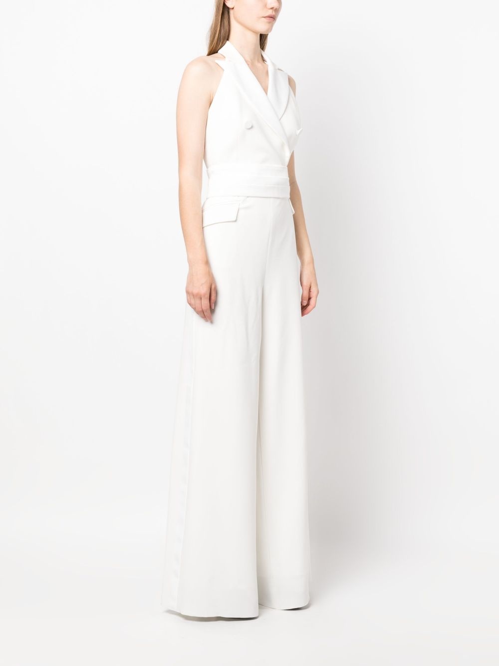 tailored halterneck jumpsuit - 3