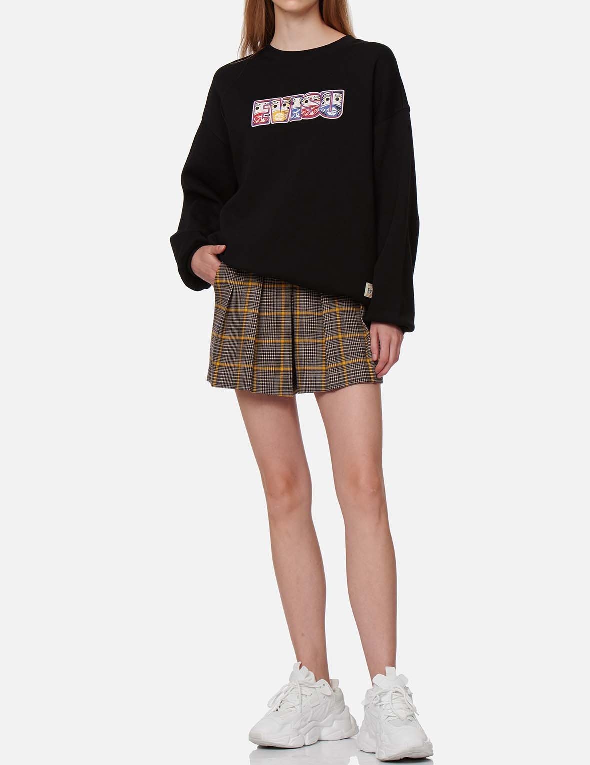 DARUMA AND KAMON PRINT SWEATSHIRT - 6