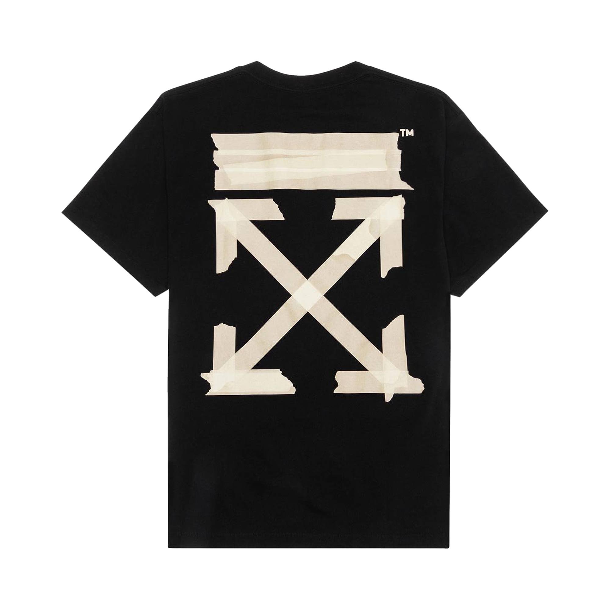 Off-White Tape Arrows Short Sleeve Over T-Shirt 'Black' - 2