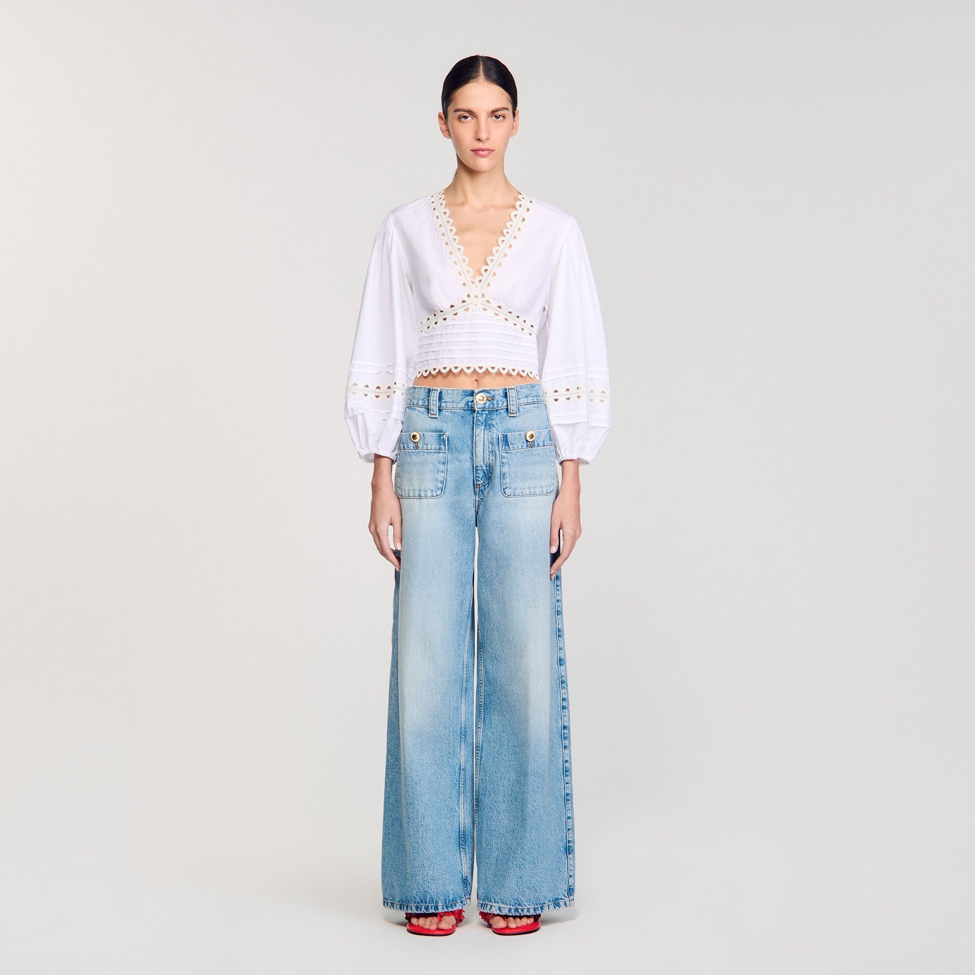POPLIN CROP TOP - 2