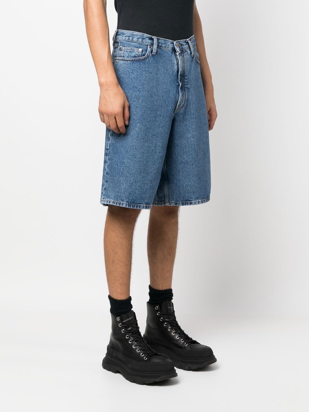 Single Arrow skate denim shorts - 3