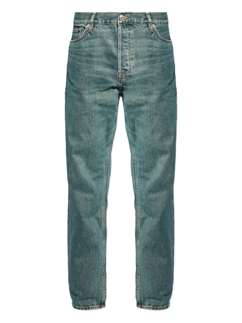 Saeddie button-fastening jeans 1
