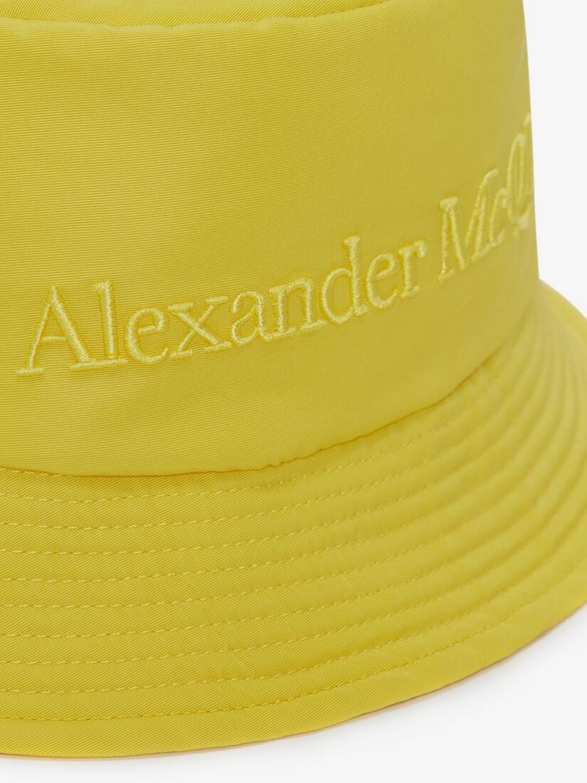 Women's Padded Bucket Hat in Lemon - 3