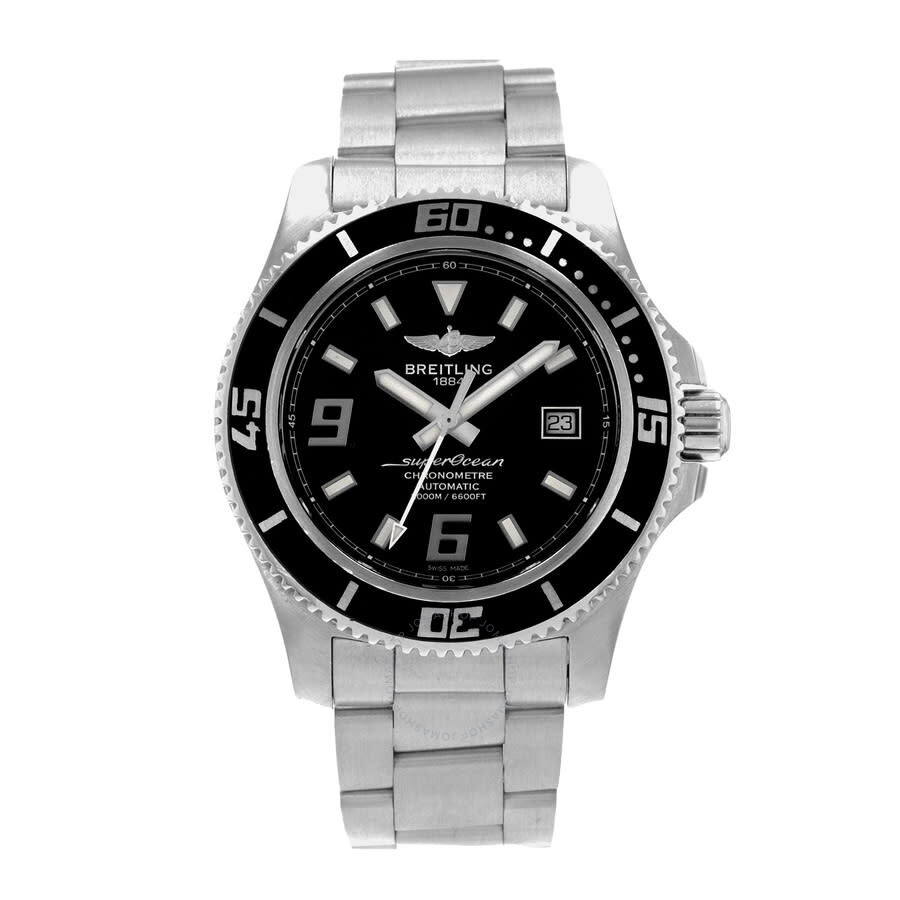 Pre-owned Breitling Superocean 44 Automatic Chronometer Black Dial Men's Watch A17391 - 2