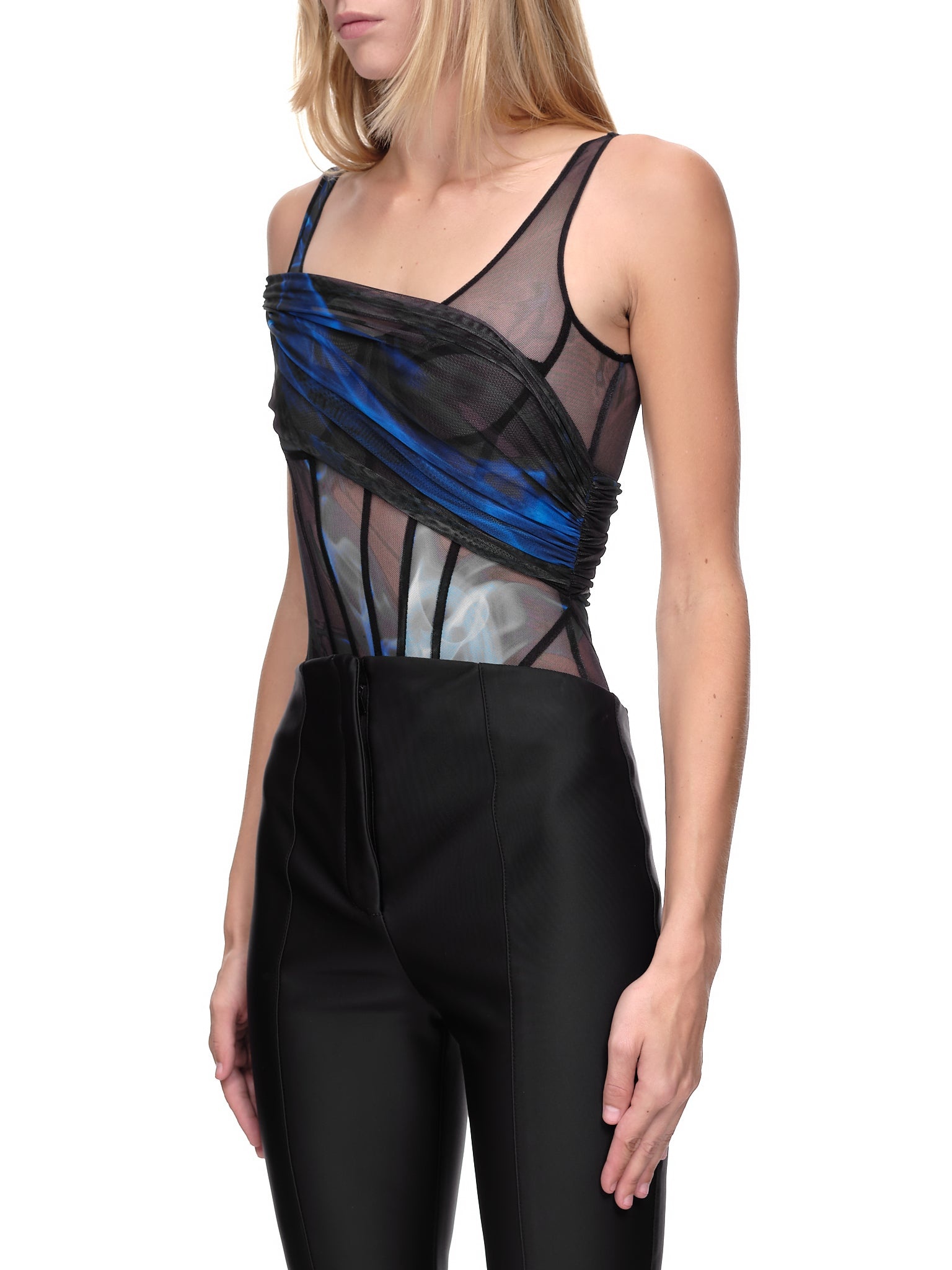 Sheer Corset Bodysuit - 2