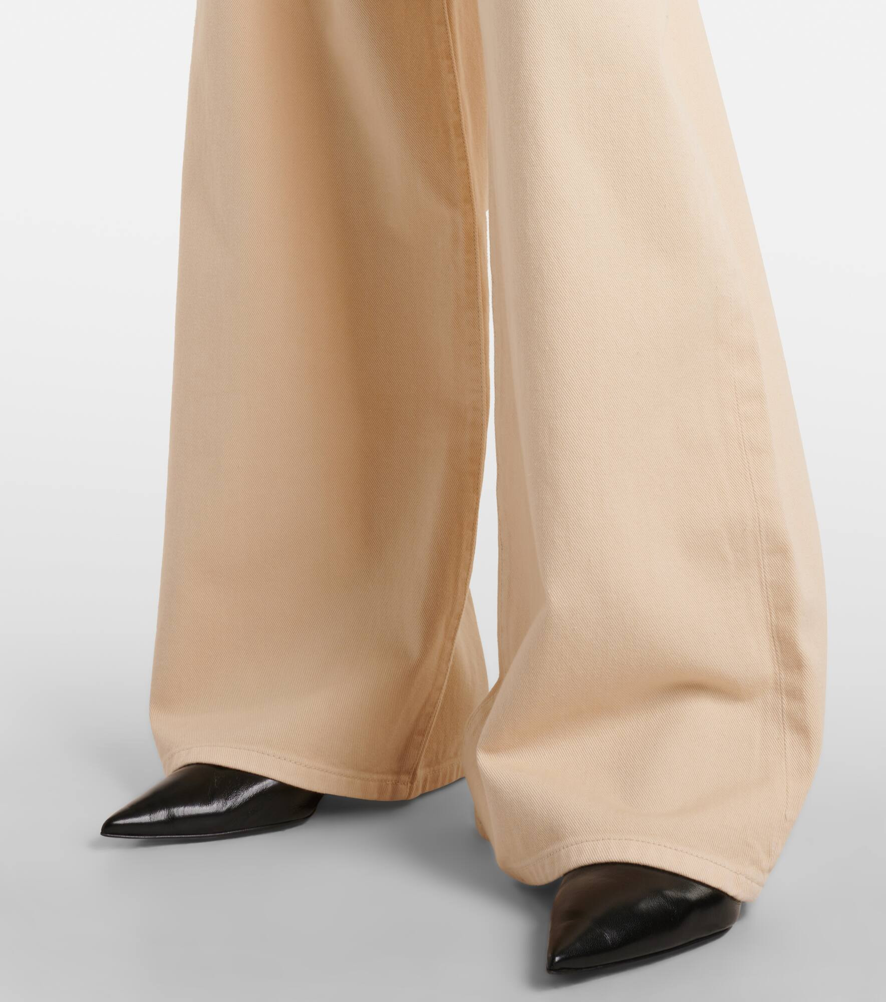 Siamese high-rise wide-leg jeans - 5