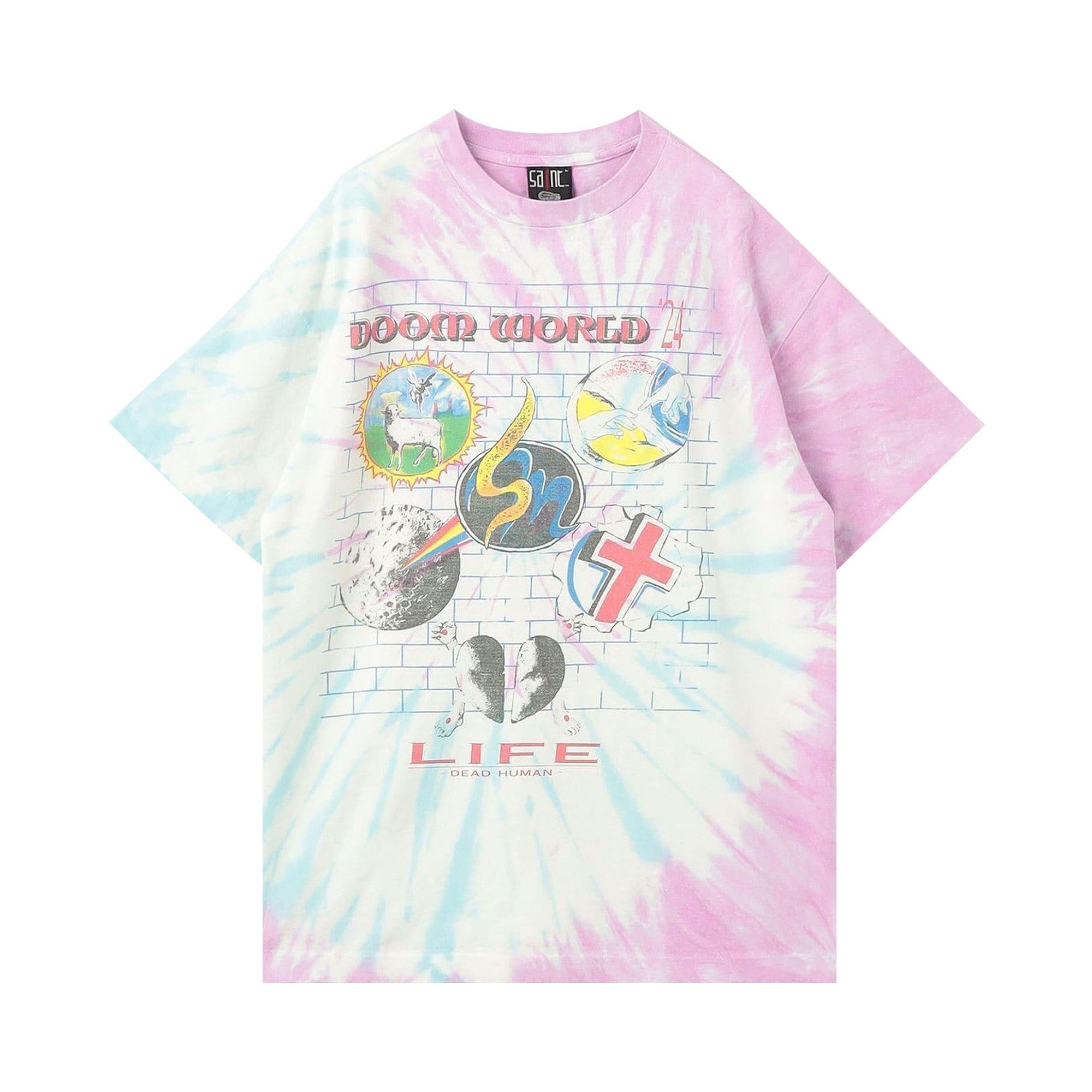 SAINT Mxxxxxx Door WRLD Tee 'Tie Dye' - 1