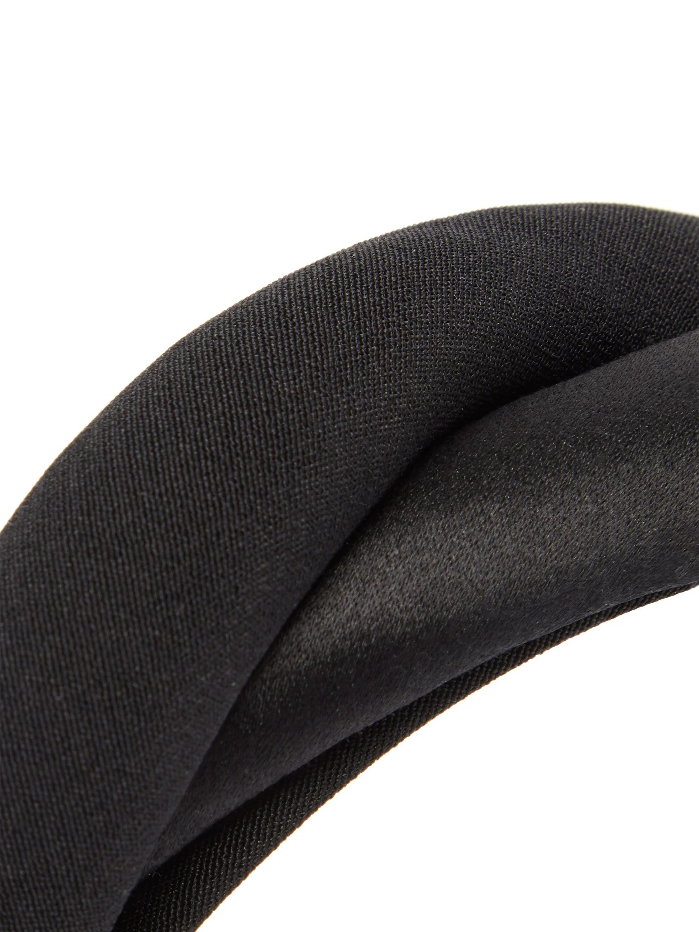 Twisted silk-twill and satin headband - 5