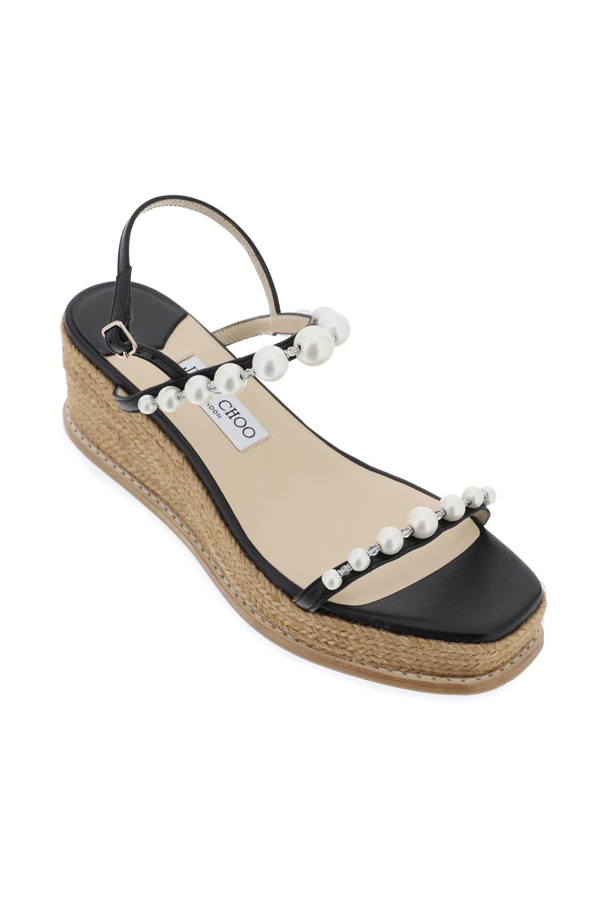 Jimmy Choo Amatuus 60 Wedge And Pearl Sandals - 4