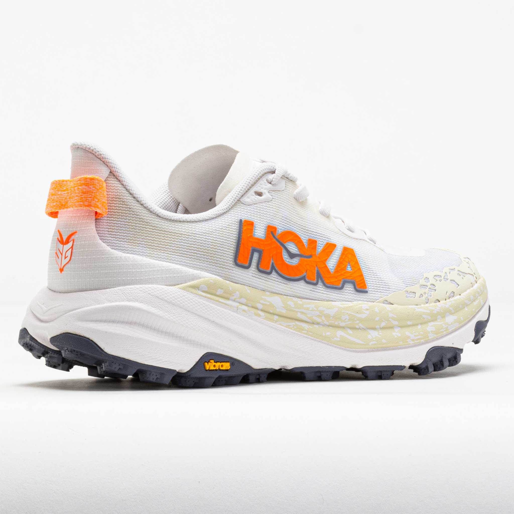 HOKA Speedgoat 6 Women's White/Neon Tangerine - 6