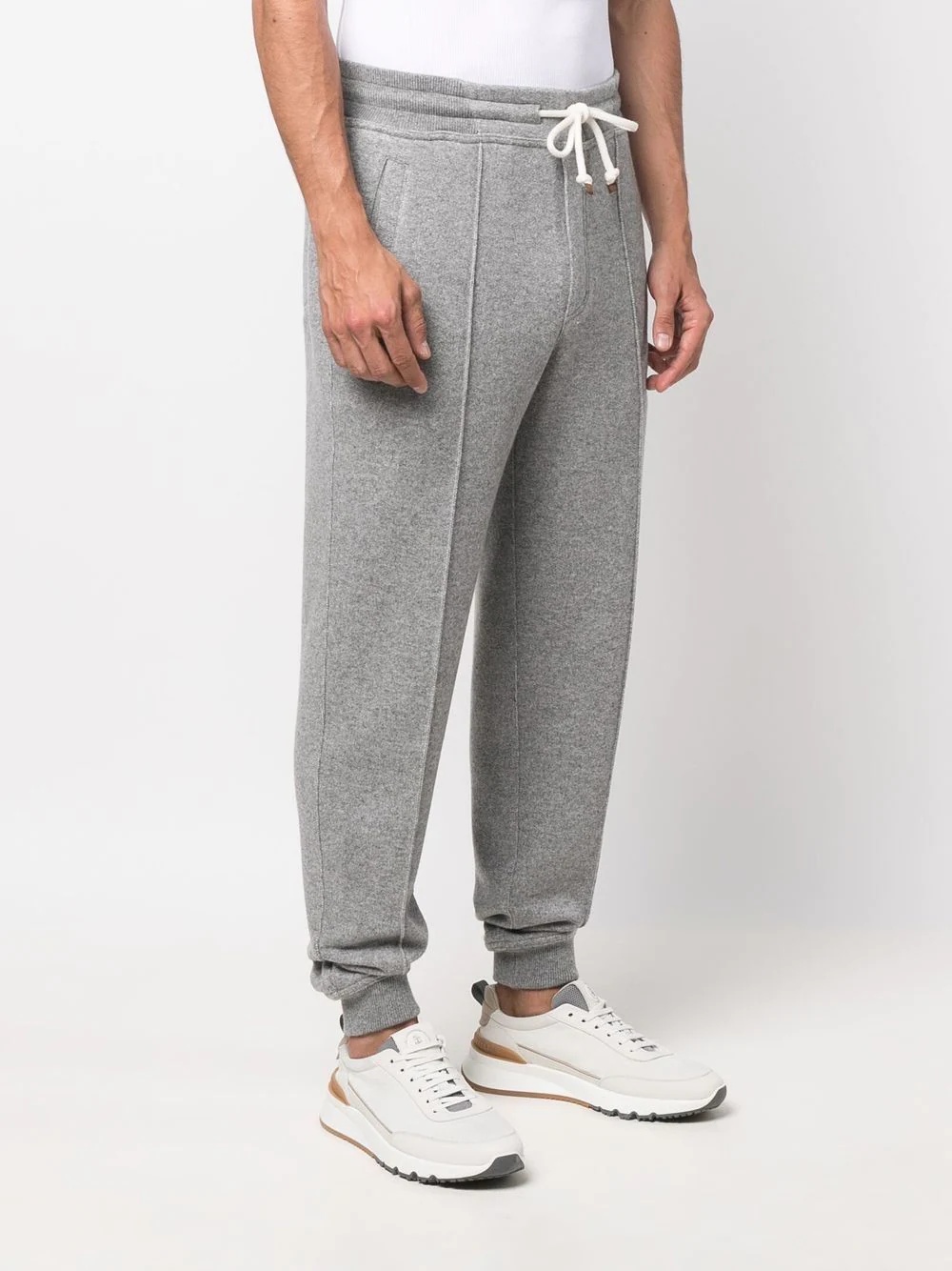 drawstring-waist four-pocket track pants - 3