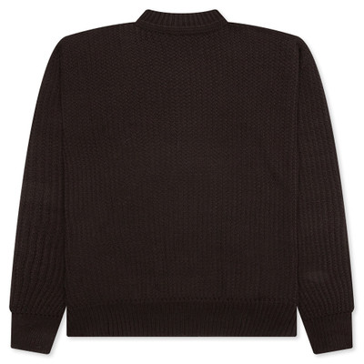 ISSEY MIYAKE COMMON KNIT SWEATER - BROWN outlook
