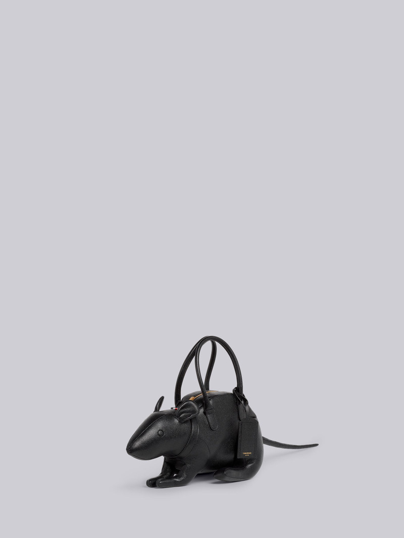 Black Pebbled Calfskin Rat Bag 3