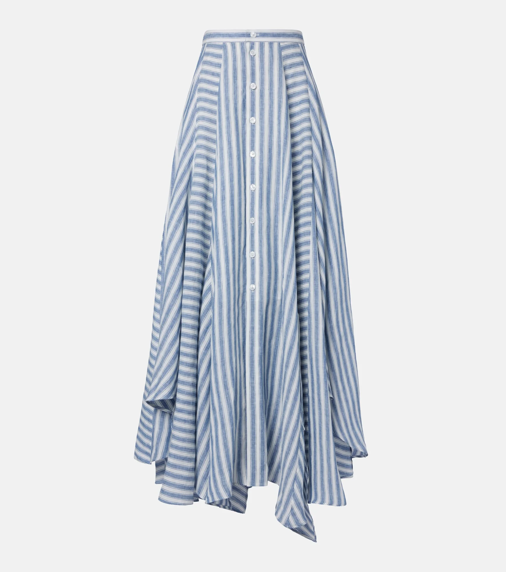 Shamus striped linen maxi skirt - 1