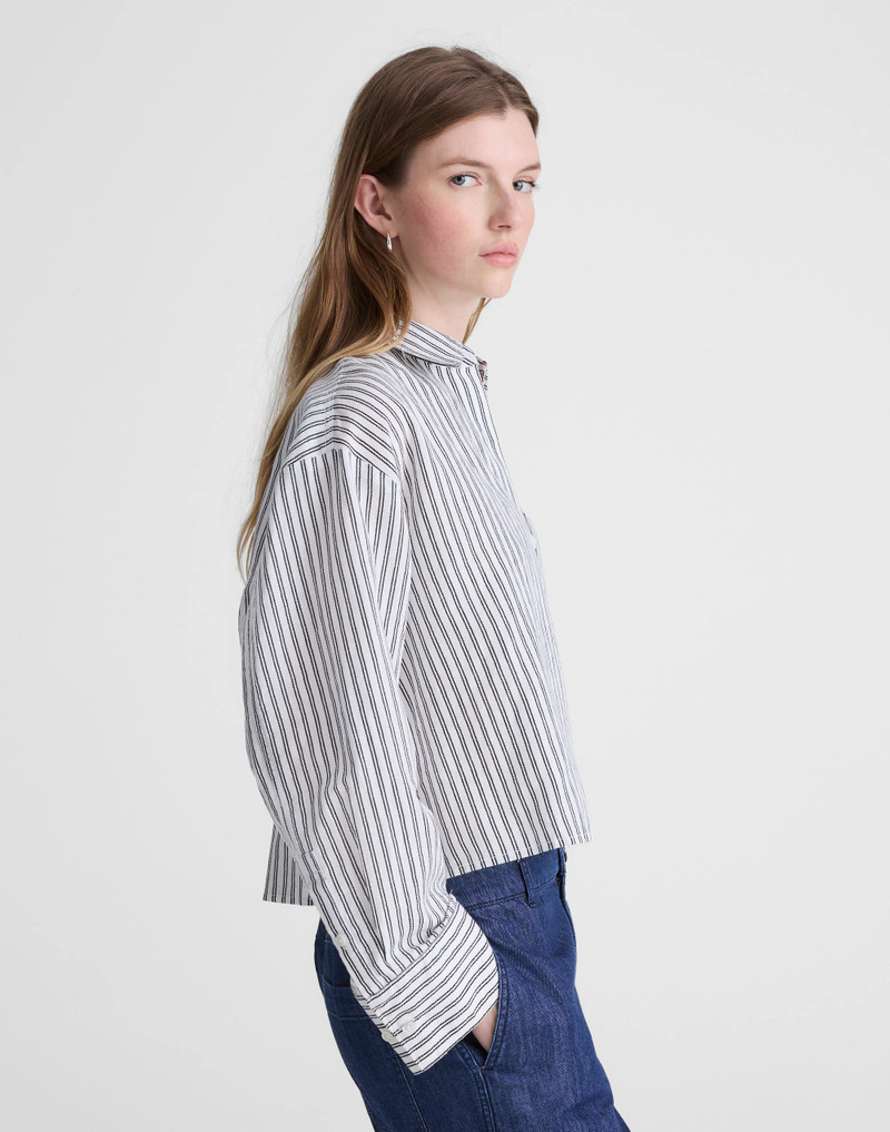 Straight-Hem Shirt in Linen 4