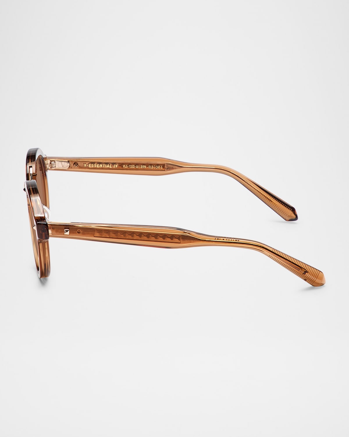 V-Essential IV Acetate & Titanium Round Sunglasses - 2