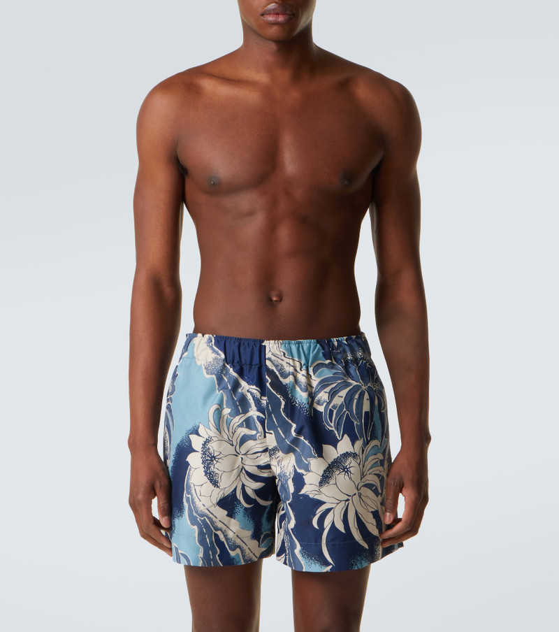 JW Anderson Floral cotton swim trunks outlook