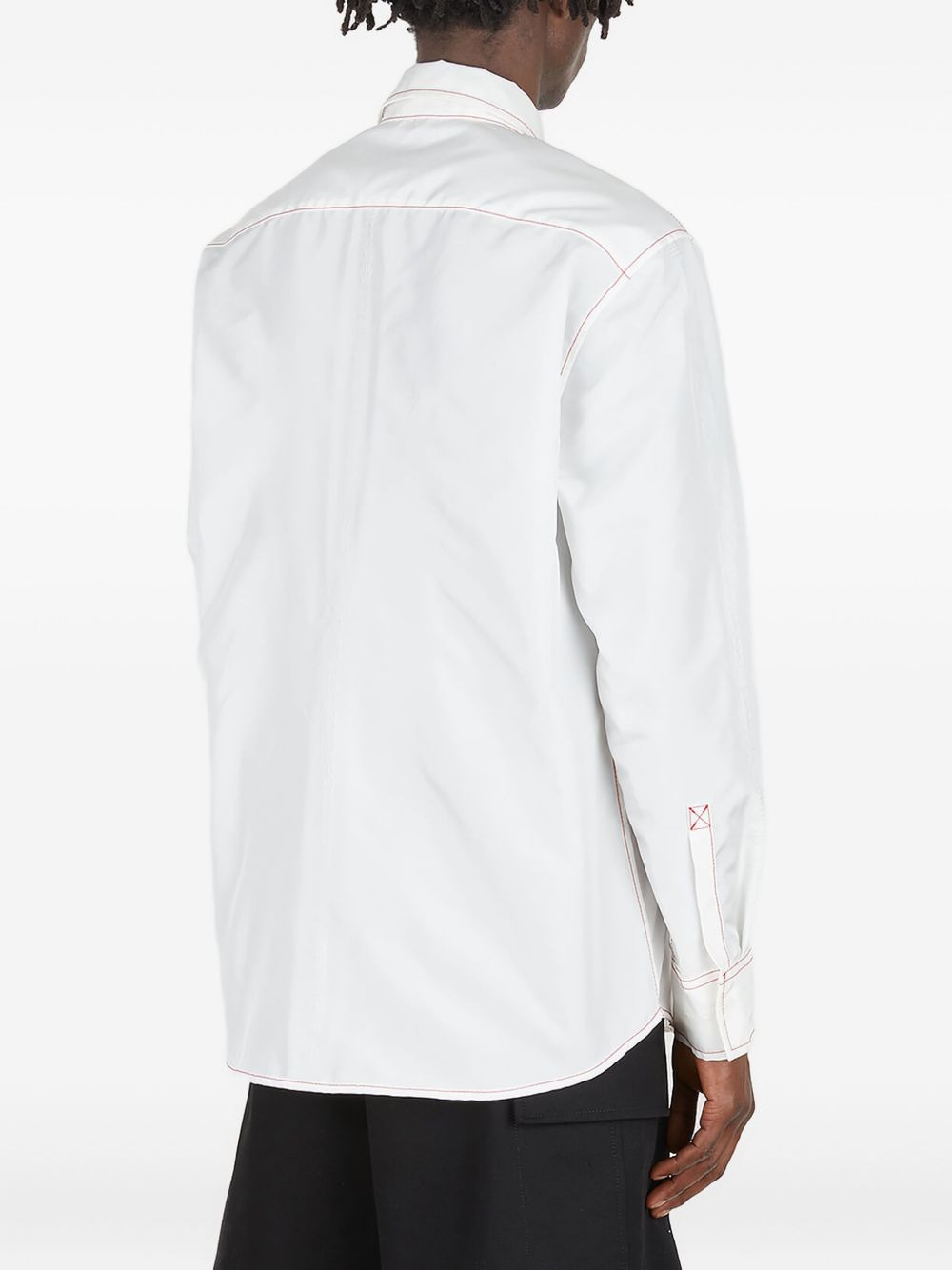 contrast-stitch shirt - 4