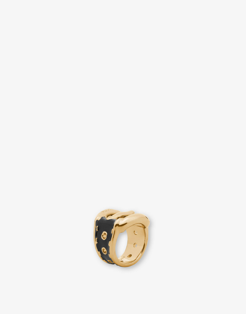 MOSCHINO BUCKLE RING 3