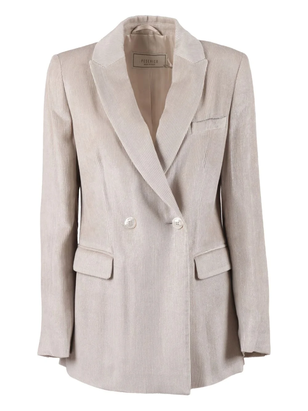 crystal-embellished corduroy jacket - 1