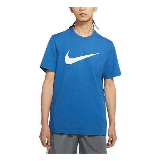 Nike Sportswear Swoosh Casual Sports Round Neck Short Sleeve Blue DC5095-407 - 1