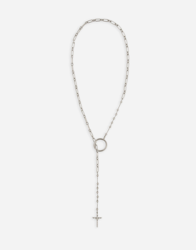 Rosary necklace with chain detailing 1