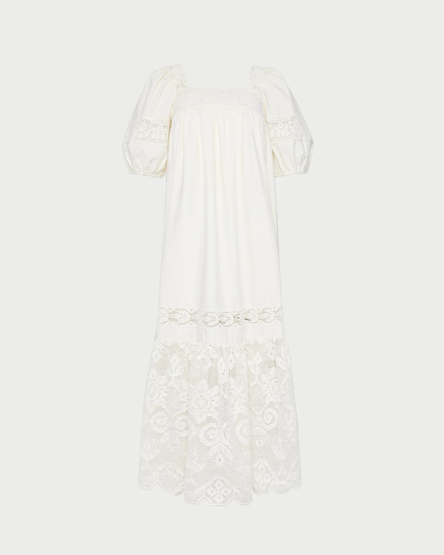 Jo Puff-Sleeve Dress - 1