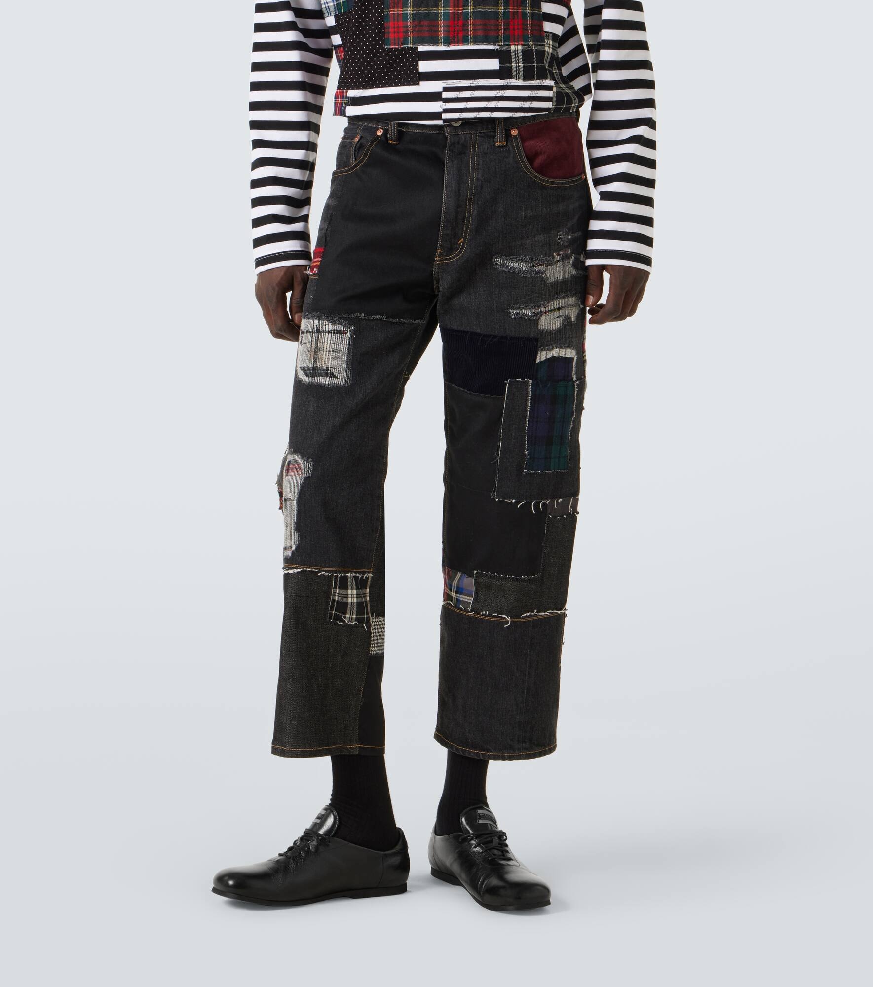 x Levi's® patchwork wide-leg jeans - 3