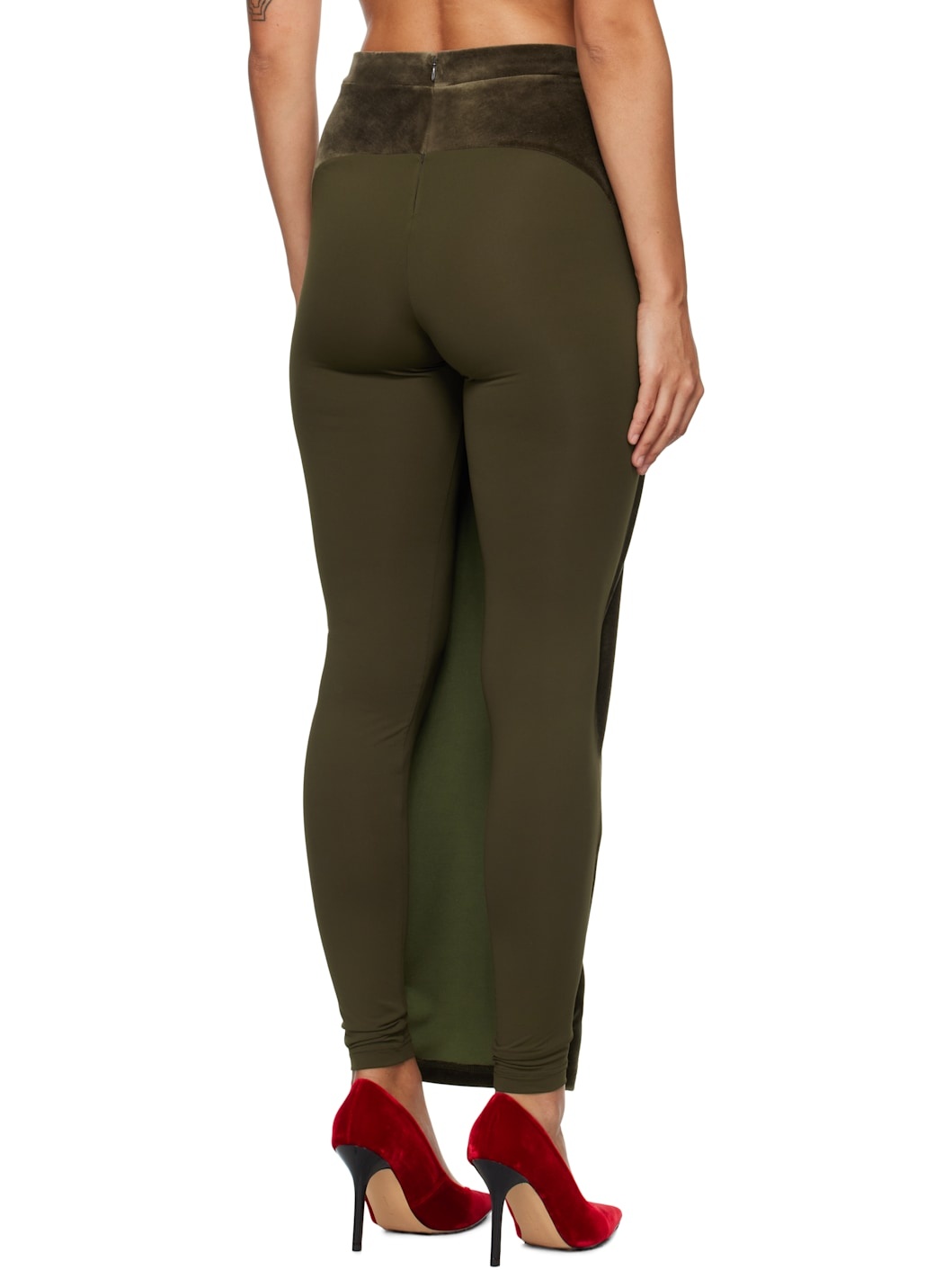 Khaki Hybrid Skort - 3