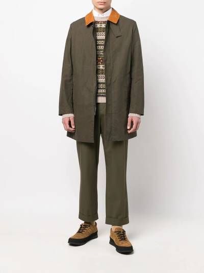 Mackintosh NORFOLK waxed cotton coat outlook