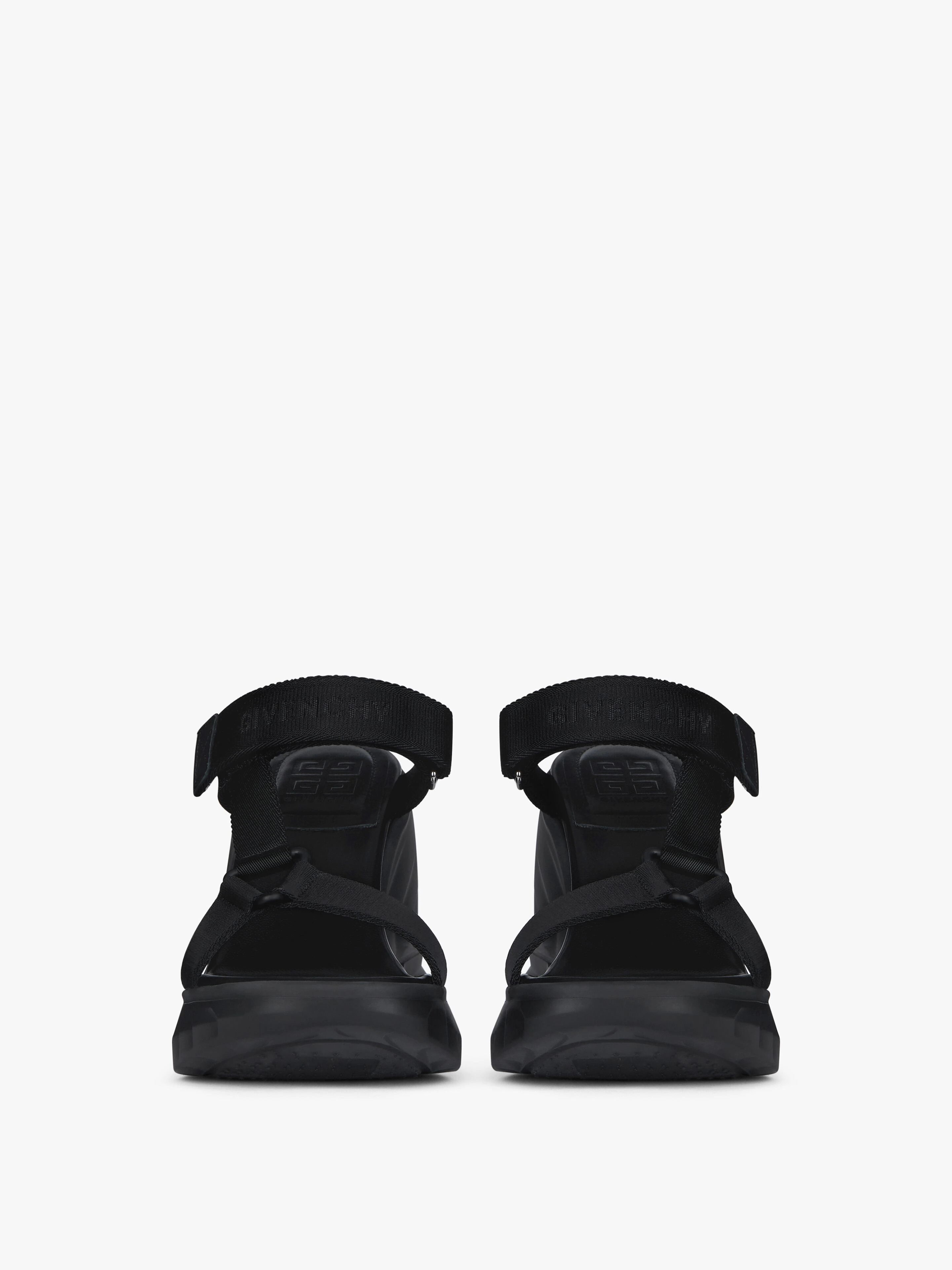 MARSHMALLOW SANDALS IN LEATHER AND CANVAS - 2