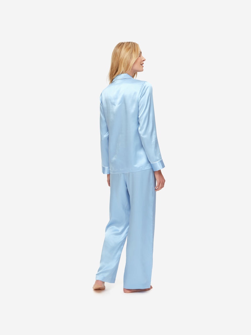 Women's Pyjamas Bailey 2 Silk Satin Sky - 4