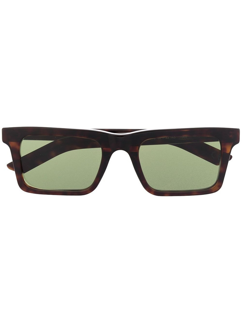 tortoiseshell-effect square sunglasses 1
