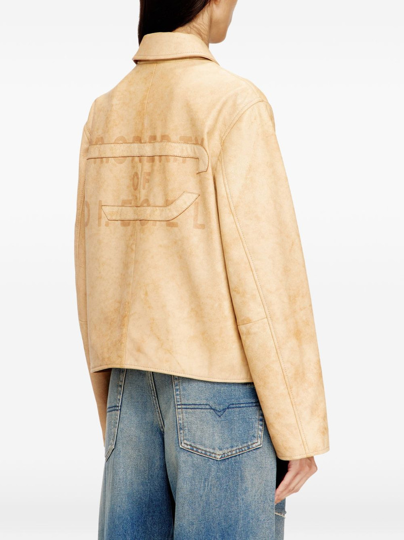L-Amar-A-Fem-S1 embossed-logo leather jacket 4