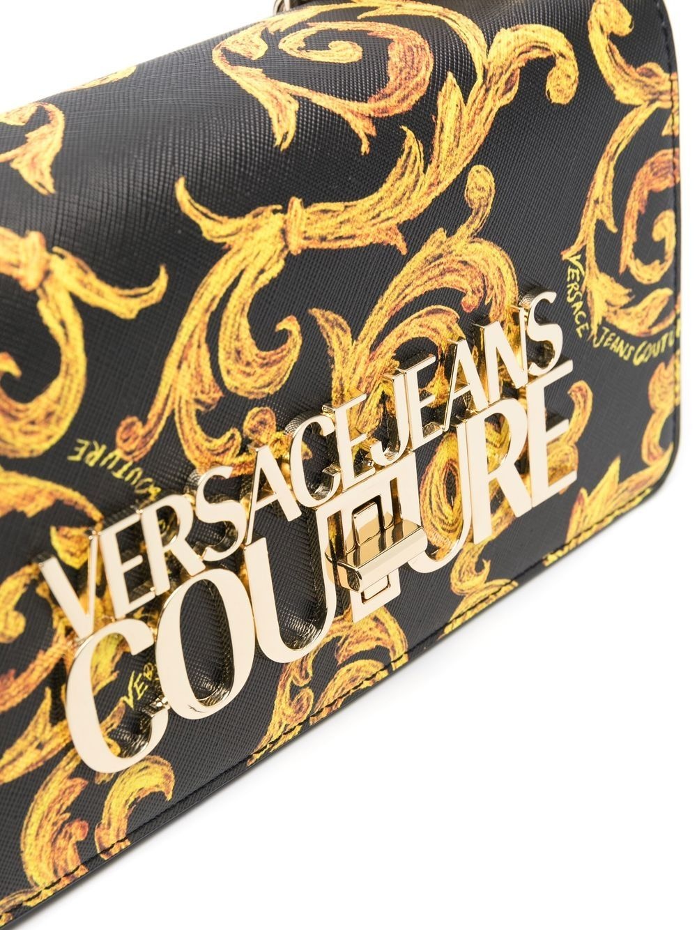 logo-plaque printed shoulder bag - 4